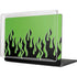 Green Flames MacBook Cases
